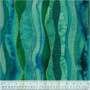 Windham Fabrics Ebb And Flow Cascade Metallic Emerald Fabric