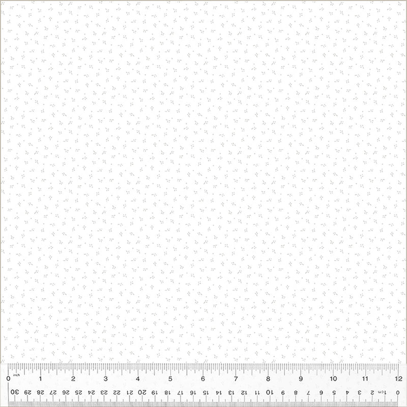 Windham Fabrics Icing Little Ditty White On White Fabric