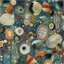 Windham Fabrics Flora & Form Geode Labradorite Metallic Fabric