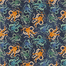 Windham Fabrics Deep Blue Octopodes Deep Blue Fabric
