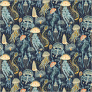 Windham Fabrics Deep Blue Jellyfish Field Deep Blue Fabric