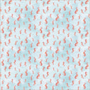 Windham Fabrics Deep Blue Seahorses Aqua Fabric