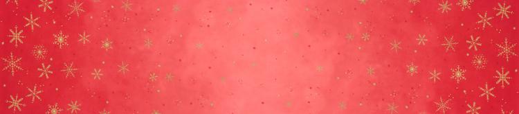 Moda Ombre Flurries Metallic Snowflakes Cherry Fabric