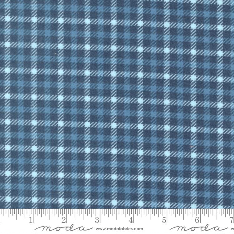 Moda Lakeside Gatherings Double Hounds Tooth Dusk Flannel Fabric