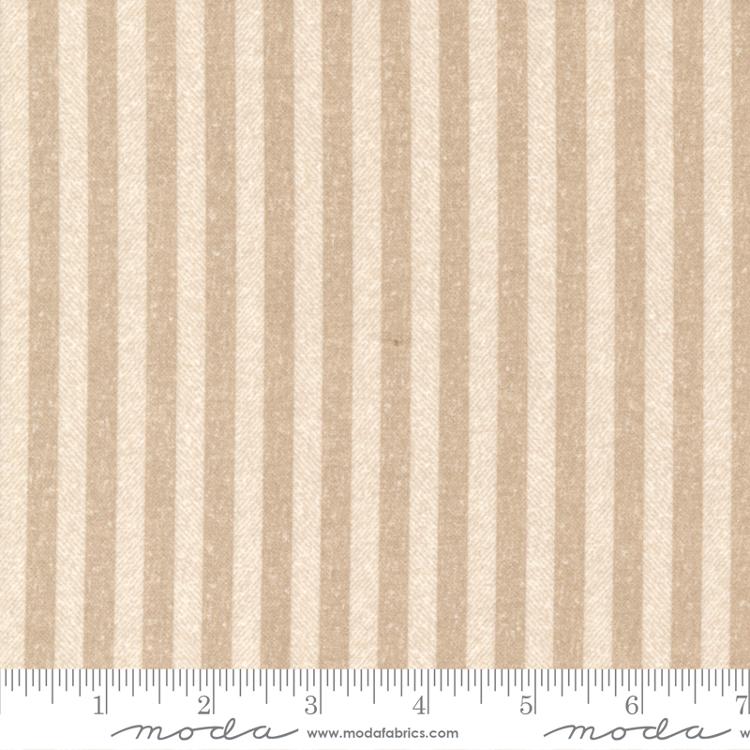 Moda Lakeside Gatherings Soft Stripes Sand Flannel Fabric