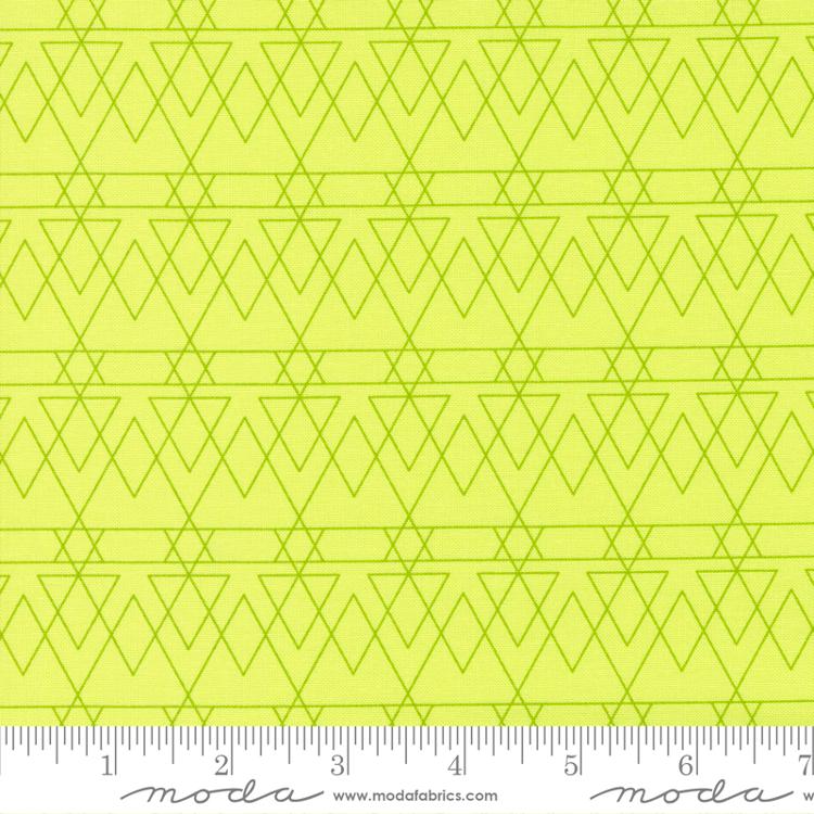 Moda Rainbow Sherbet Triangled Key LIme Fabric