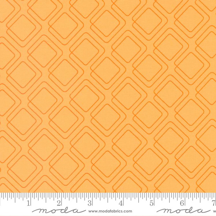 Moda Rainbow Sherbet Connected Graph Paper Apricot Fabric