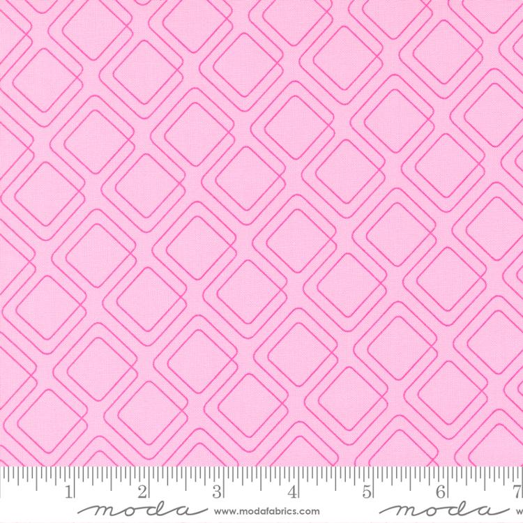 Moda Rainbow Sherbet Connected Graph Paper Cotton Candy Fabric