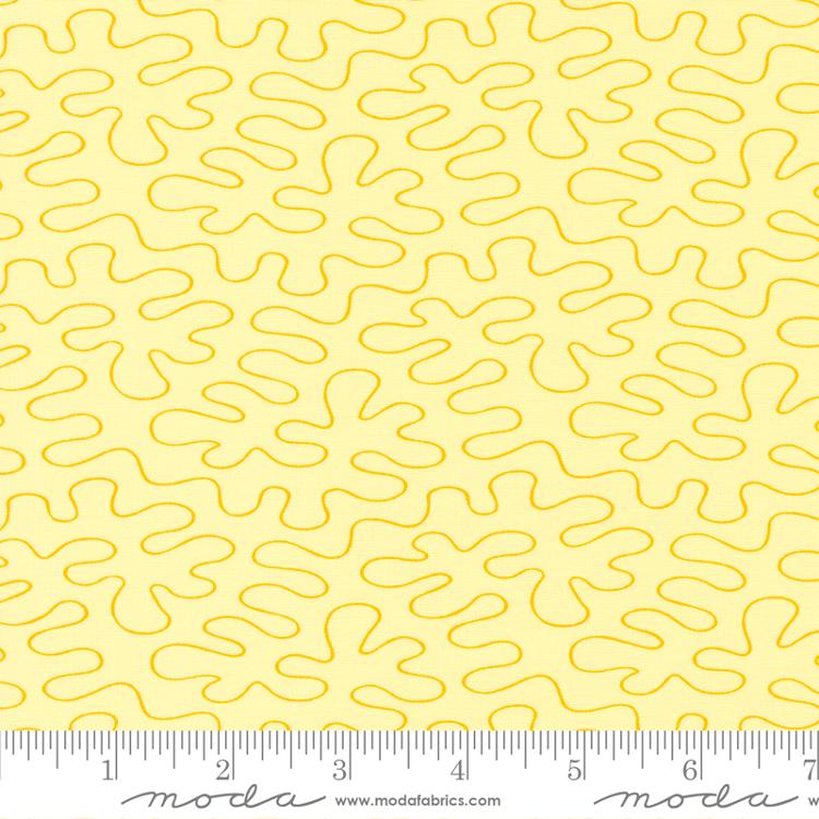 Moda Rainbow Sherbet Stipple Ripple Banana Fabric