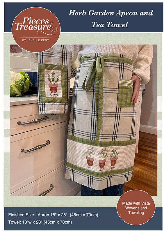 Herb Garden Apron And Tea Towel Pattern
