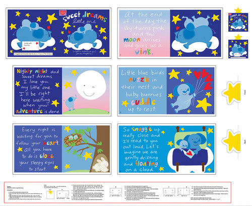 Studio E Sweet Dreams Little One Book Panel
