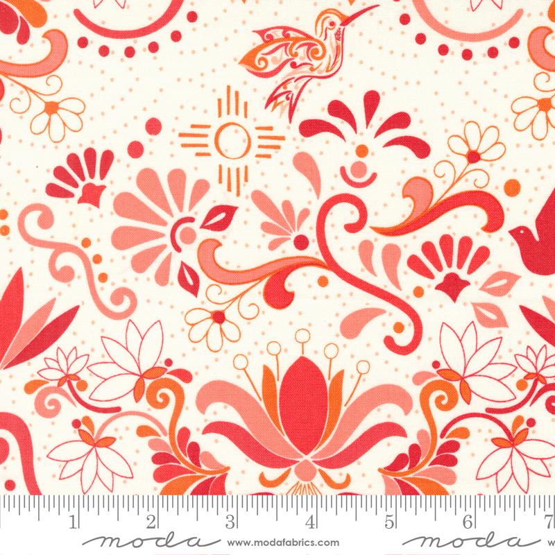 Moda Land Of Enchantment Talavera Florals Guava Jelly Fabric