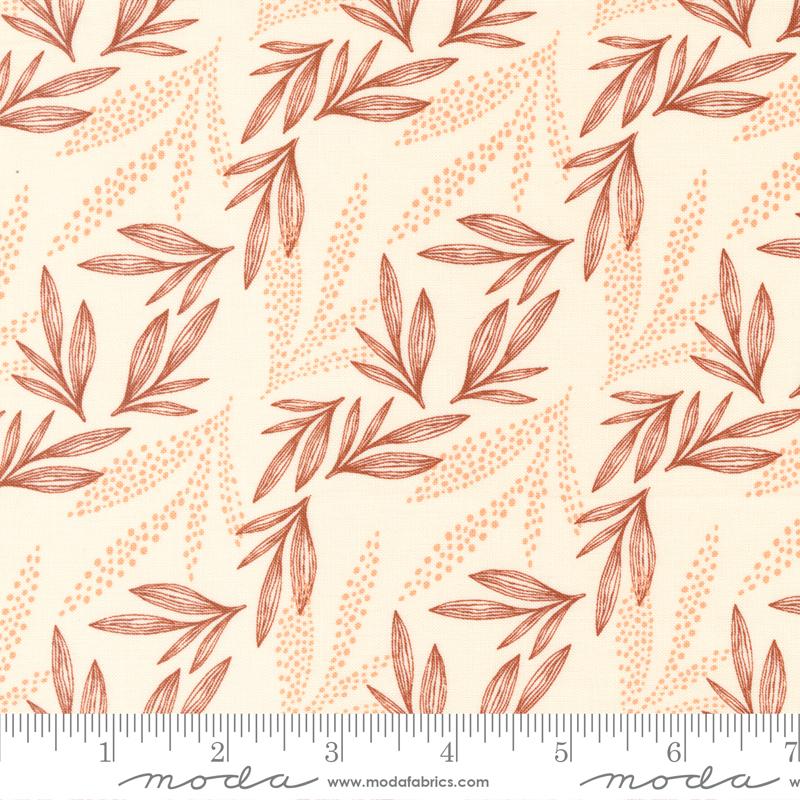 Moda Woodland Wildflowers Leaf Lore Cream Fabric