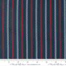 Moda American Gatherings II Dot Stripes Navy Fabric