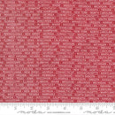 Moda American Gatherings II State Stripe Text Heart Red Fabric