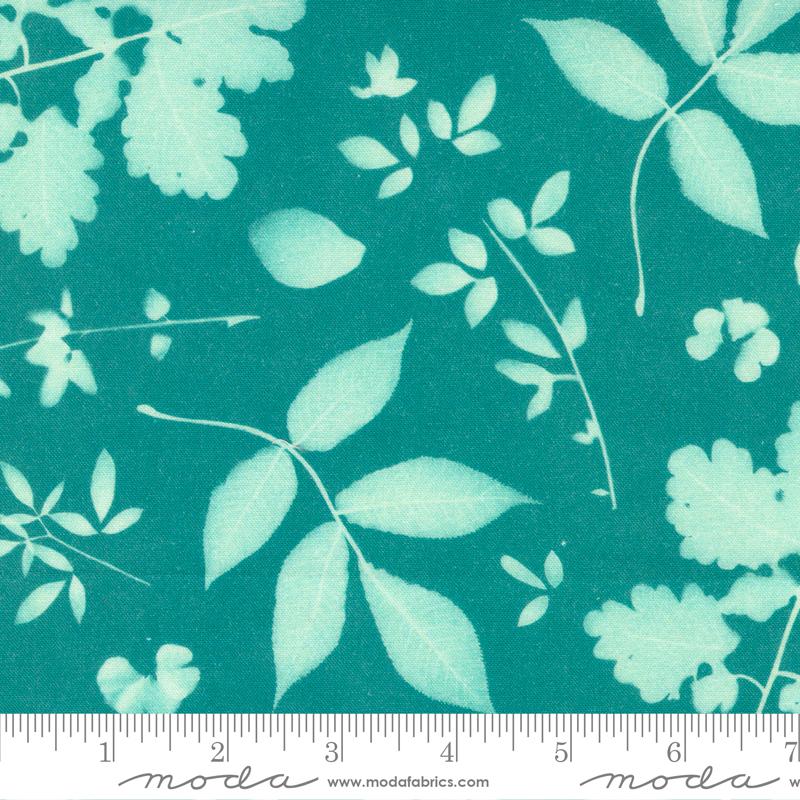 Moda Bluebell Herschel Florals Teal Fabric