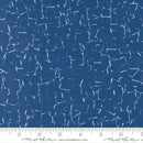 Moda Bluebell Shadow Graph Geo Prussian Blue Fabric