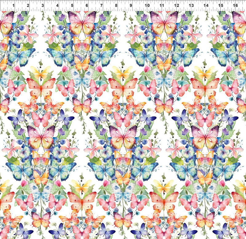 In The Beginning Butterfly Fantasy Bouquets Fabric