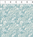 In The Beginning Fabrics Whimsy Floral Gray Fabric