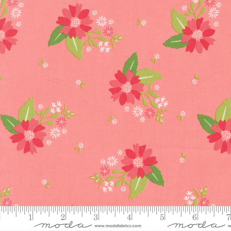 Moda Strawberry Lemonade Carnation Carnation Florals Fabric