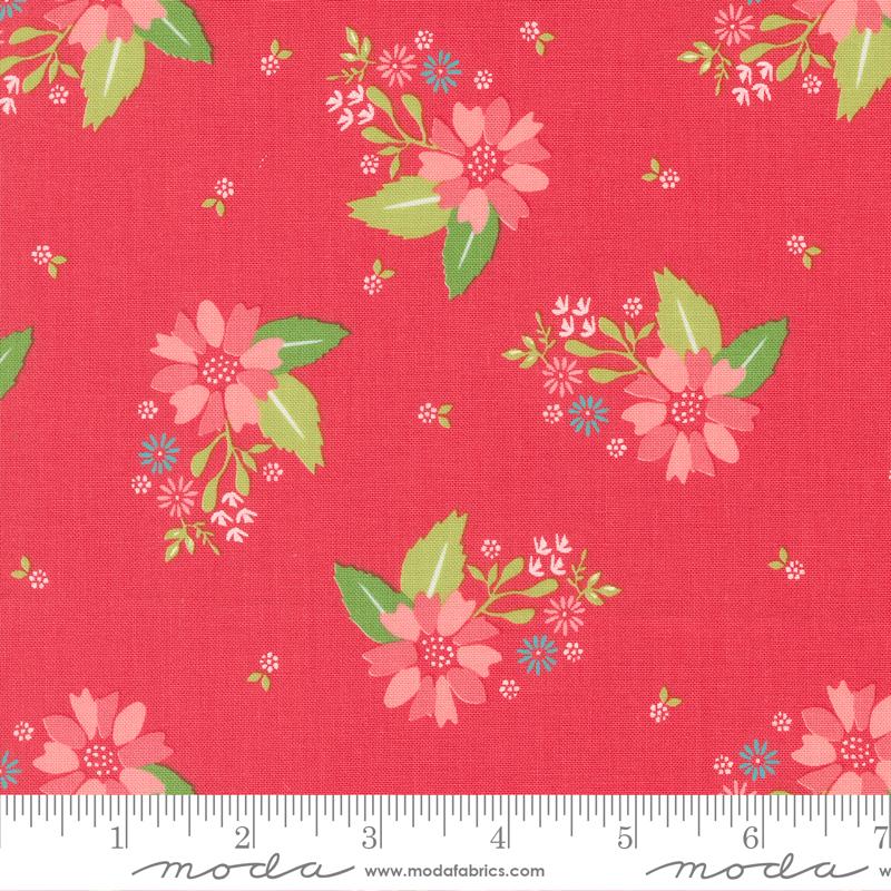Moda Strawberry Lemonade Strawberry Carnation Florals Fabric