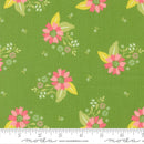 Moda Strawberry Lemonade Fresh Grass Carnation Florals Fabric