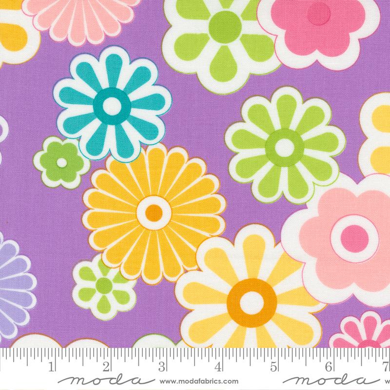 Moda On The Bright Side Passion Fruit Floral Burst Fabric