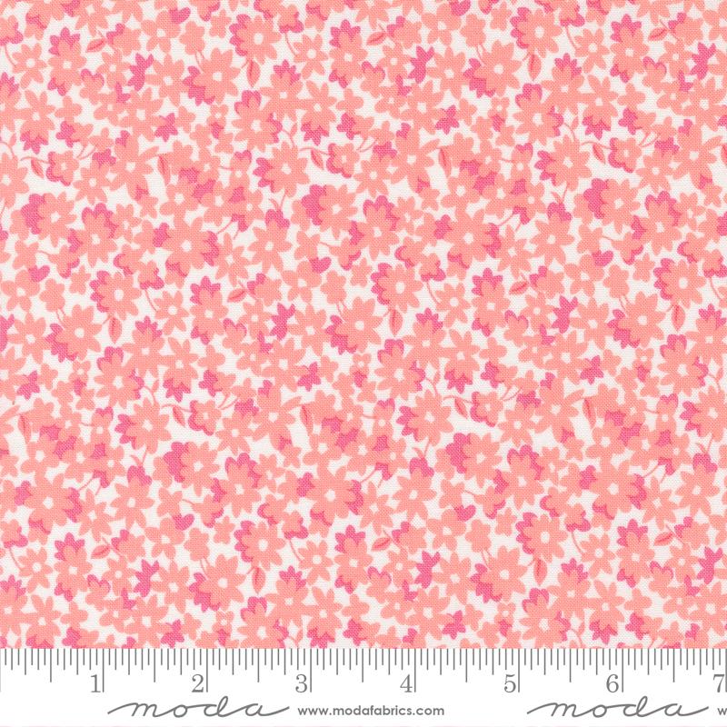 Moda On The Bright Side Strawberry Flower Garden Ditsy Fabric