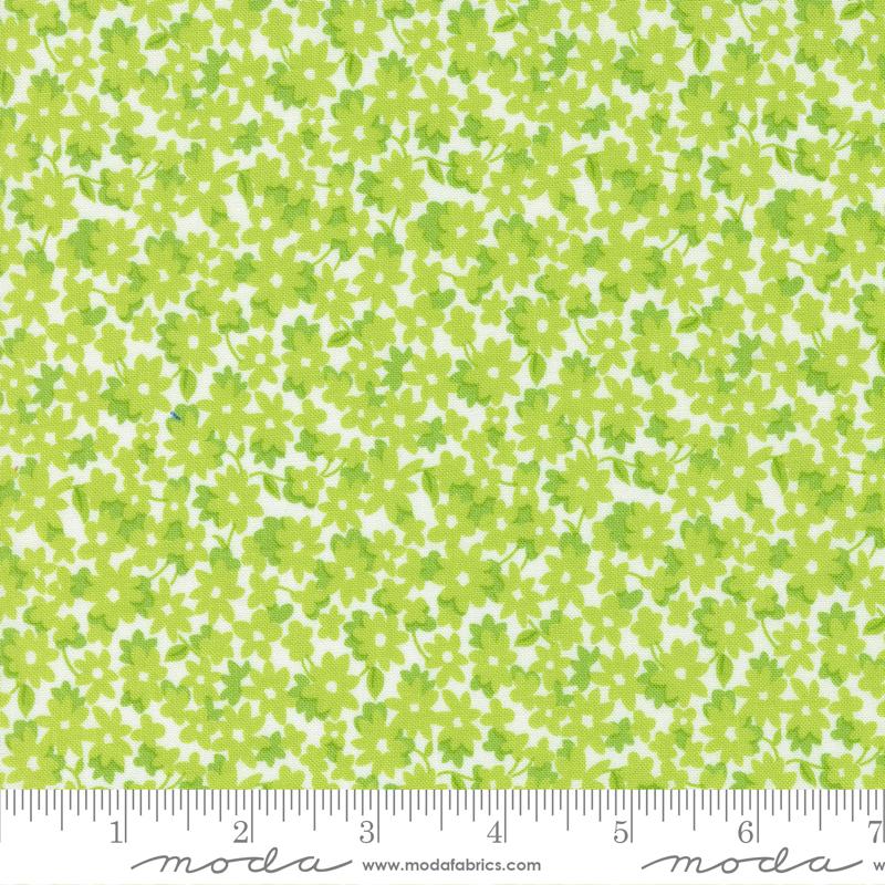 Moda On The Bright Side Kiwi Flower Garden Ditsy Fabric