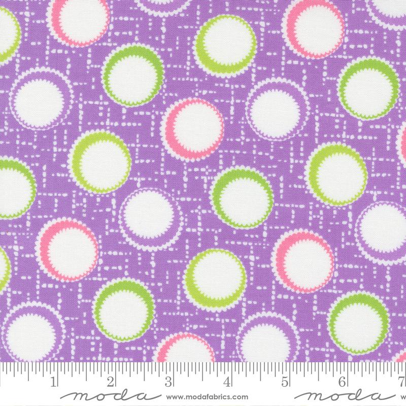 Moda On The Bright Side Passion Fruit Inner Dots Geo Fabric