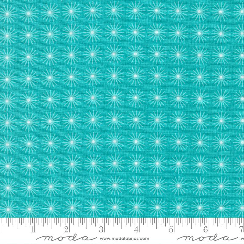 Moda On The Bright Side Blue Razz Blender Suns Fabric