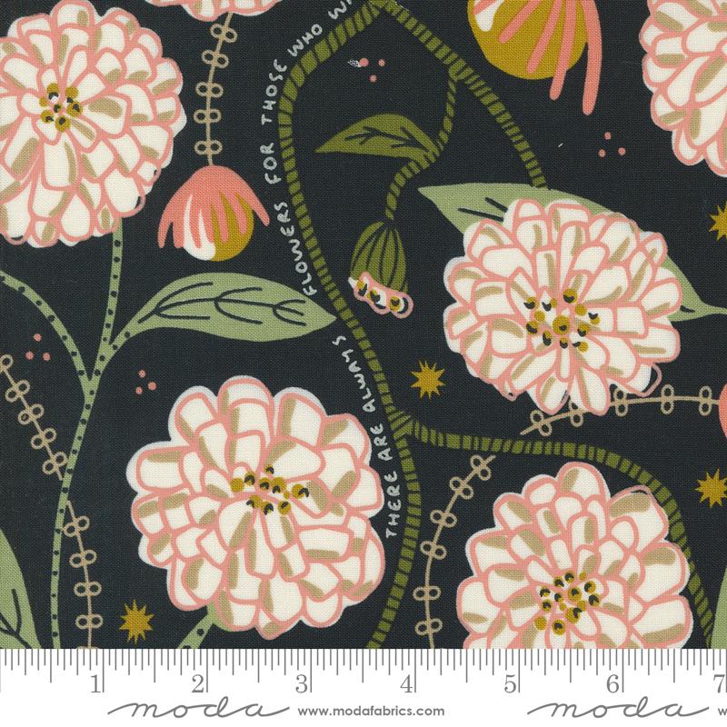 Moda Imaginary Ebony Mattises Garden Fabric