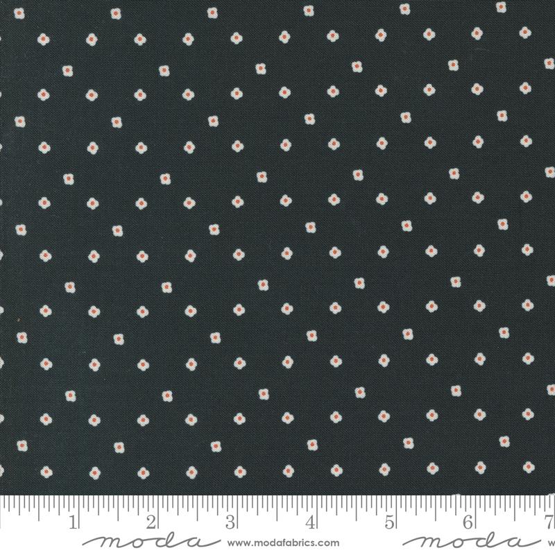 Moda Imaginary Ebony Baby Buds Dots Fabric