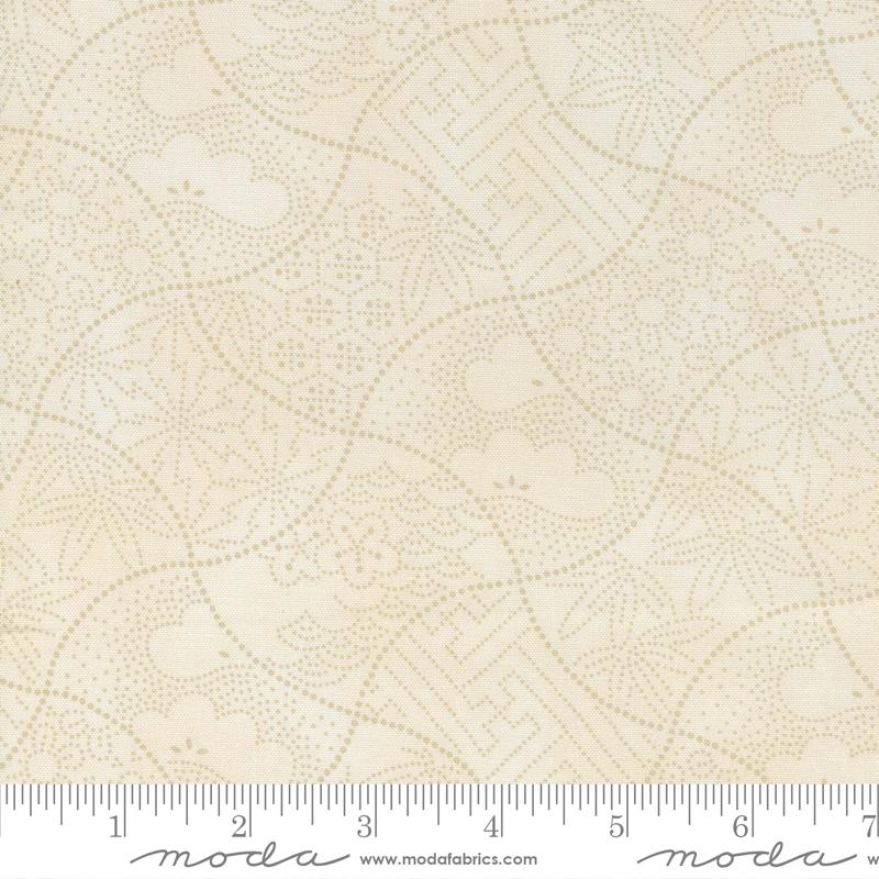 Moda Indigo Blooming Sand Fuji Blender Fabric