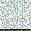 Moda Water Royal Blue Swim Parade Fabric