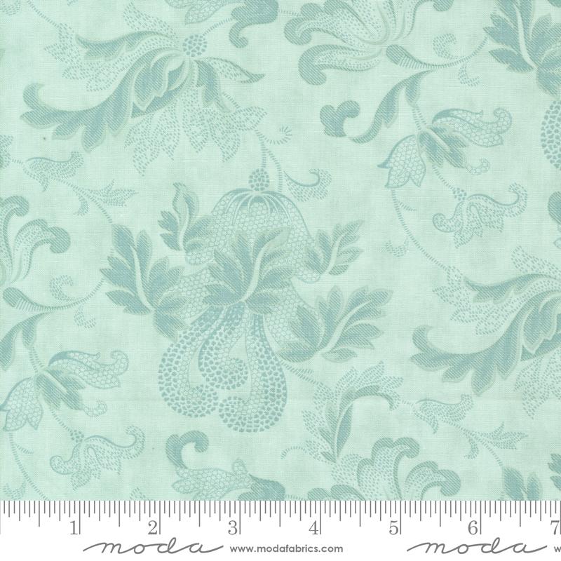 Moda Collections For A Cause Etchings Aqua 108" Wide Back Fabric