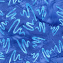 Island Batik Aurora Squiggle Blue Bluebird Fabric