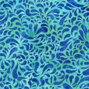 Island Batik Aurora Teardrops Teal Parakeet Fabric