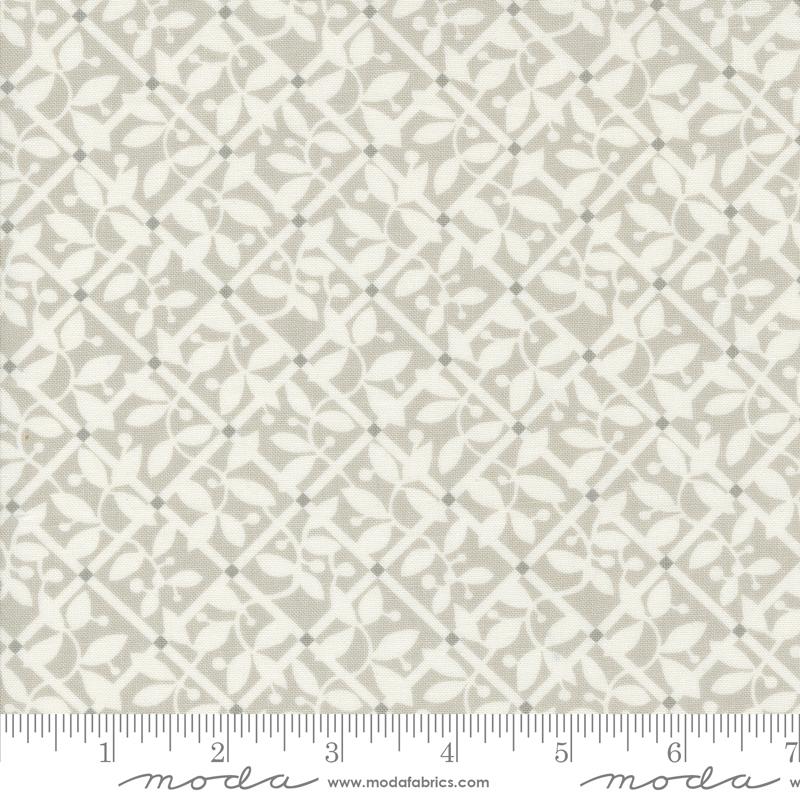 Moda Shoreline Grey Lattice Fabric