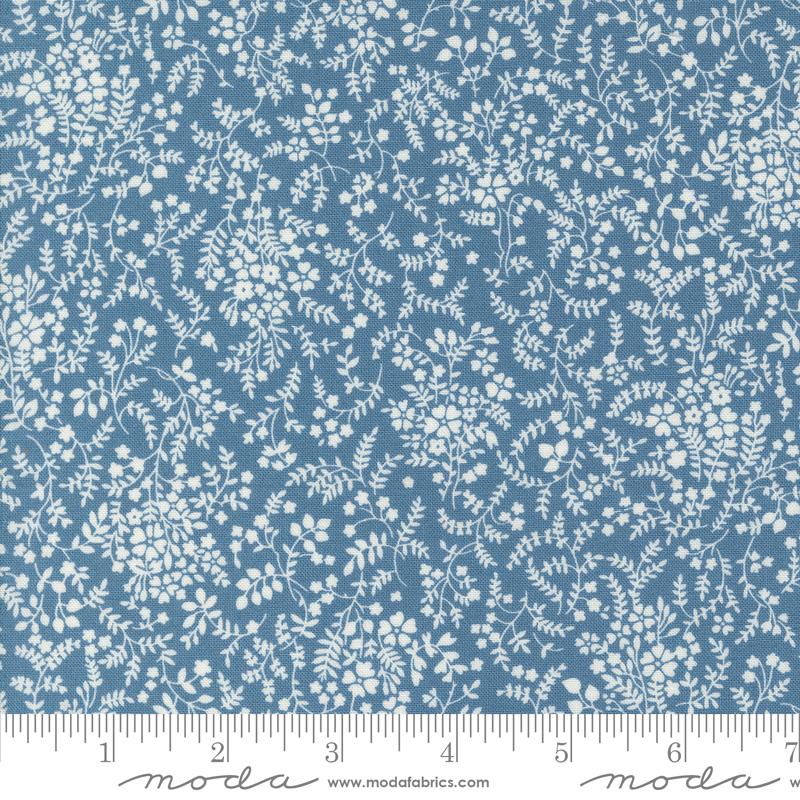 Moda Shoreline Medium Blue Small Floral Fabric