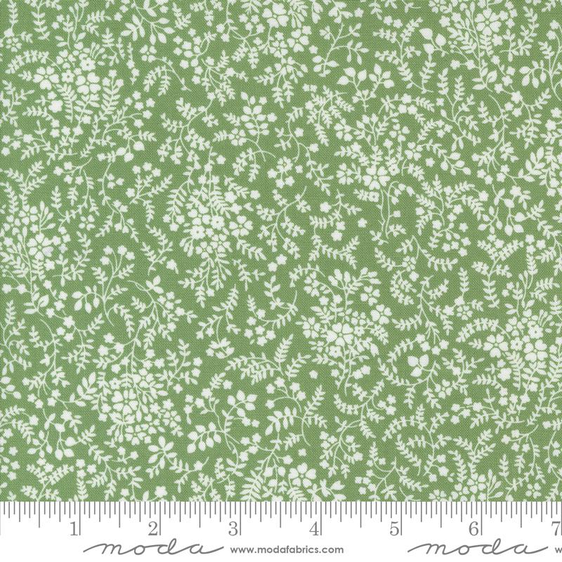 Moda Shoreline Green Small Floral Fabric