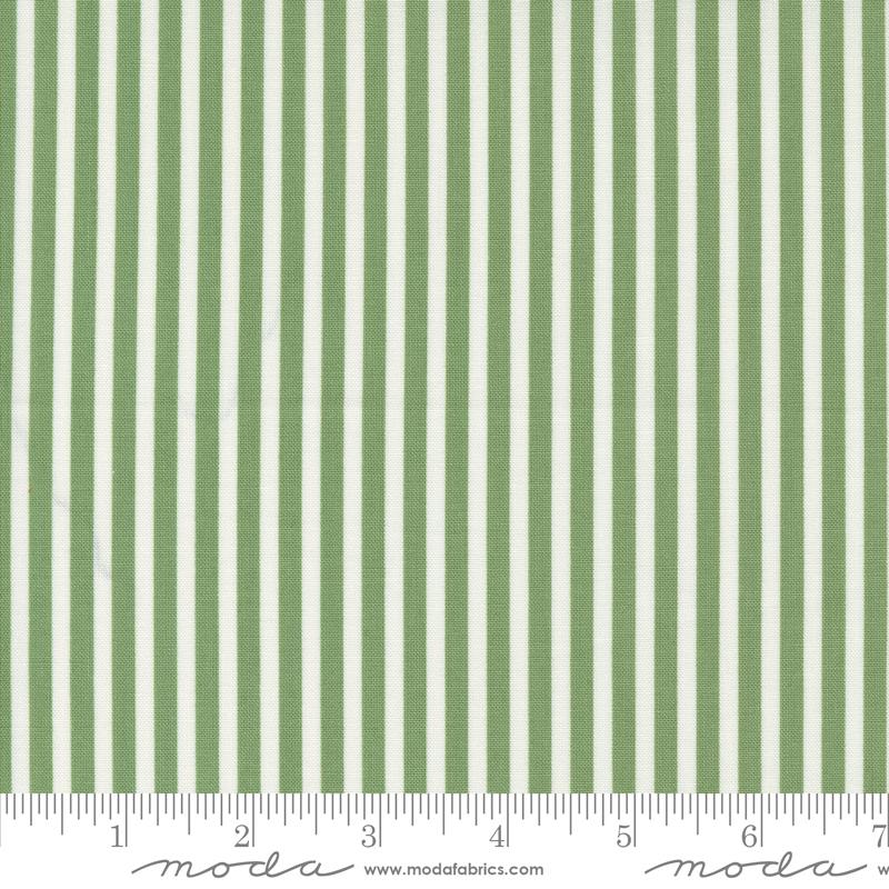 Moda Shoreline Green Simple Stripe Fabric