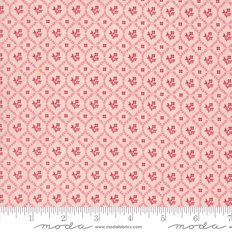 Moda My Summer House Blush Trellis Blooms Fabric