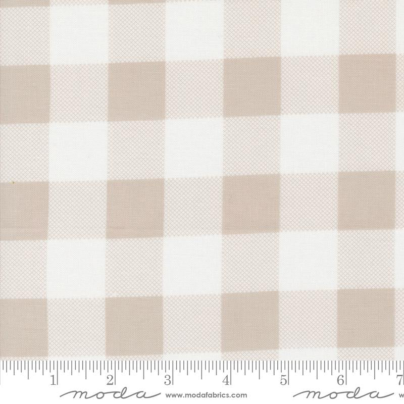 Moda Starberry Buffalo Plaid Stone Fabric