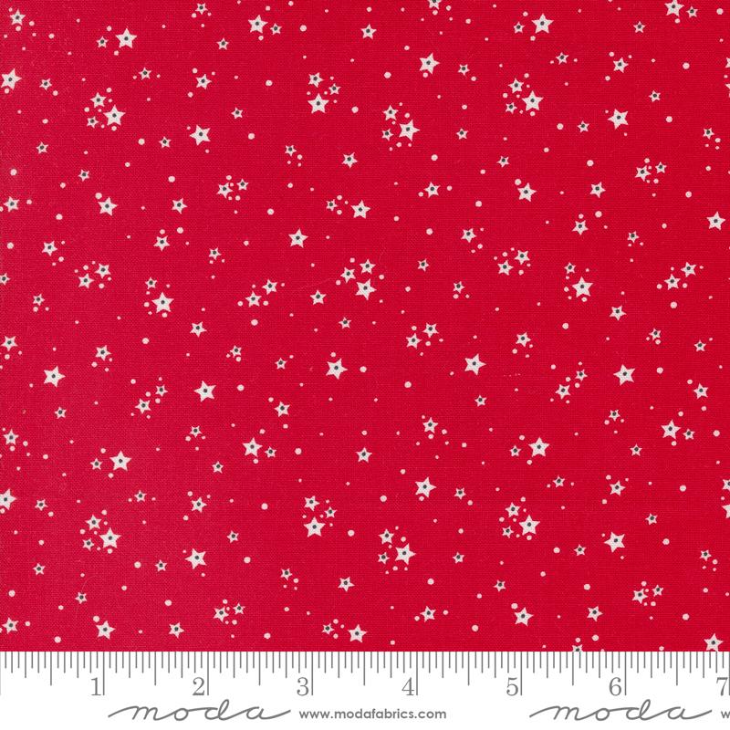 Moda Starberry Star Dust Red Fabric