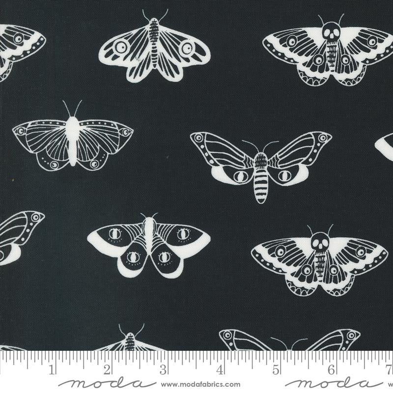 Moda Noir Midnight Ghost Mystic Moth Fabric