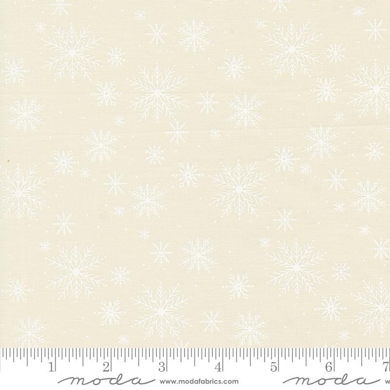 Moda Once Upon A Christmas Snowfall Snow White Fabric