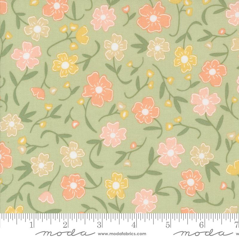Moda Flower Girl Pear Flower Fields Fabric
