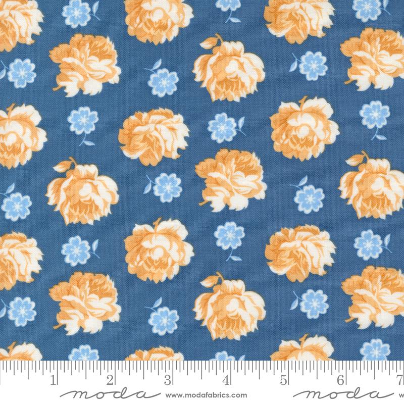 Moda Denim And Daisies Denim Skirt Florals Denim Fabric
