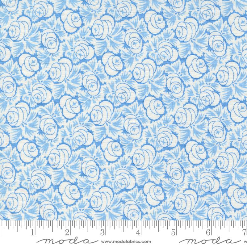 Moda Denim And Daisies Oklahoma Rose Stonewashed Fabric